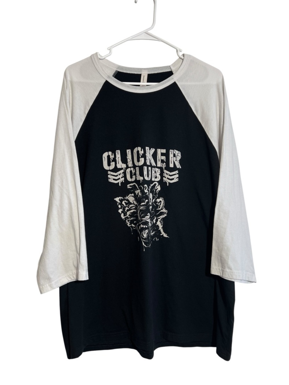 Bella Canvas The Last Of Us Clicker Club Raglan Baseball Graphic Tee Shirt 2XL